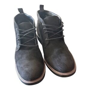 Alfani Aiden Mens Black Faux Suede Chukka Lace Up Ankle Boots Size 12M